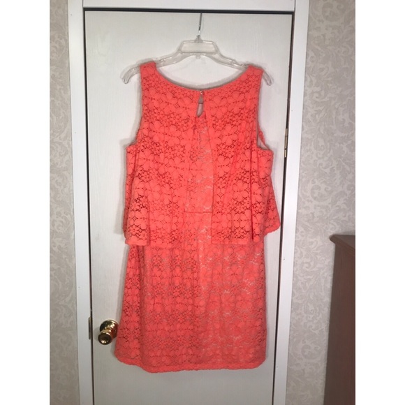 Peach lace dress- Cato XL - Picture 2 of 3